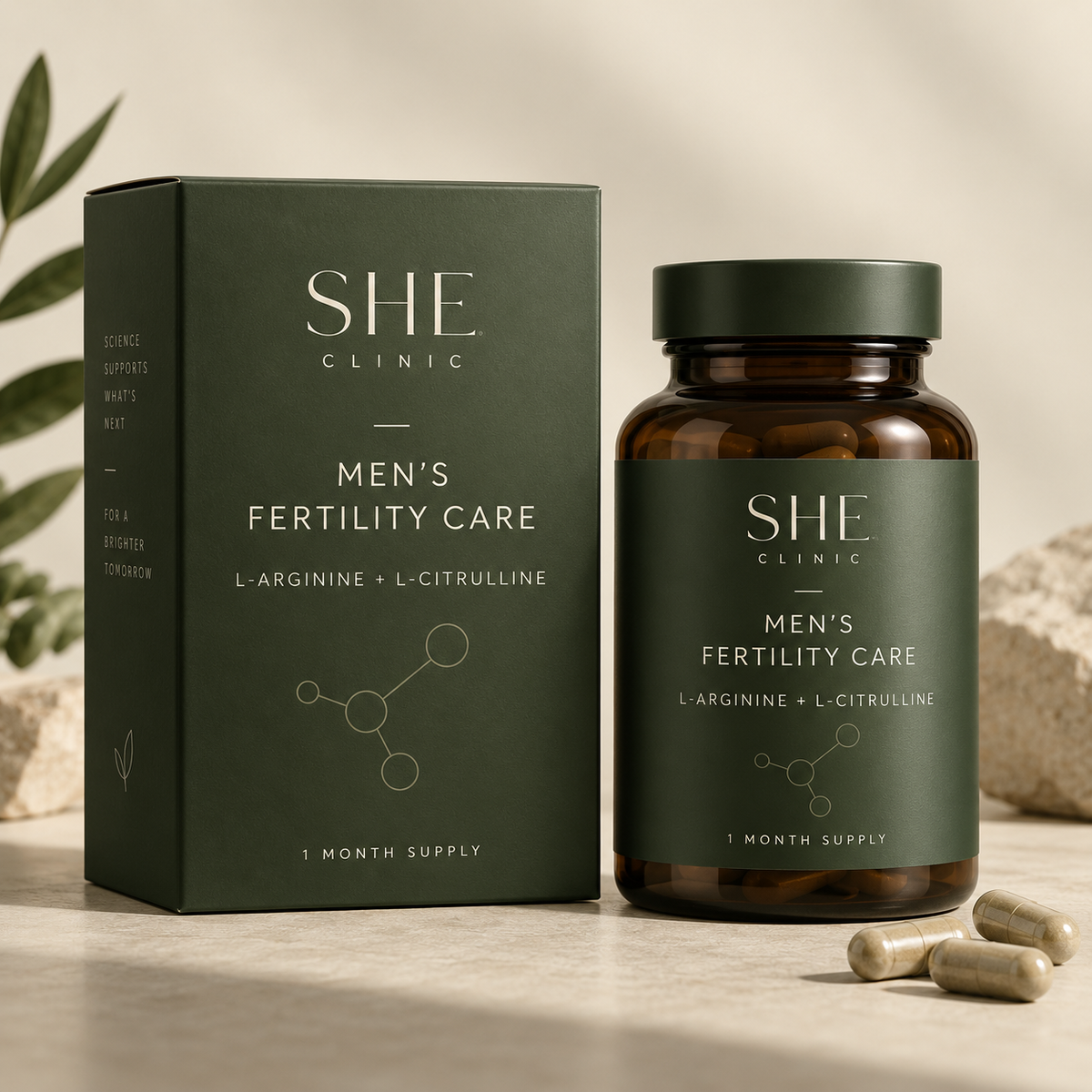 SHE Clinic Men's Fertility Care L-Arginine and L-Citrulline